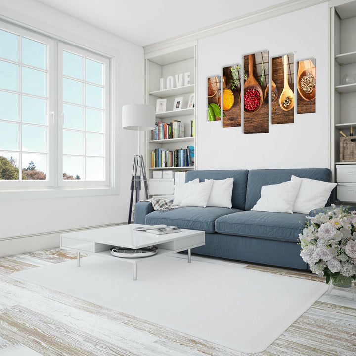 Herbs&Spices Kitchen Glass Wall Art, print picture on glass, Tempered Glass Wall Art