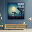 Palm Tree Tropical Tempered Glass Wall Art
