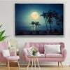 Palm Tree Tropical Tempered Glass Wall Art