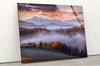 Fuggy Mountain Tempered Glass Wall Art