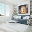 Modern Sculpture Tempered Glass Wall Art