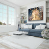Modern Sculpture Tempered Glass Wall Art