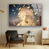 Modern Sculpture Tempered Glass Wall Art