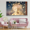 Modern Sculpture Tempered Glass Wall Art