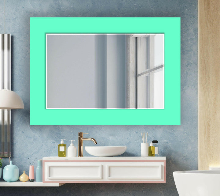 Diffrent Colors Wall Mirrors Blue Wall Mirror
