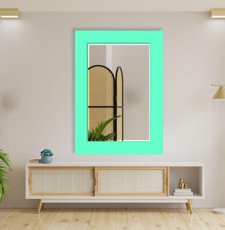 Solid Colors Round Wall Mirror Dining Room Wall Mirror
