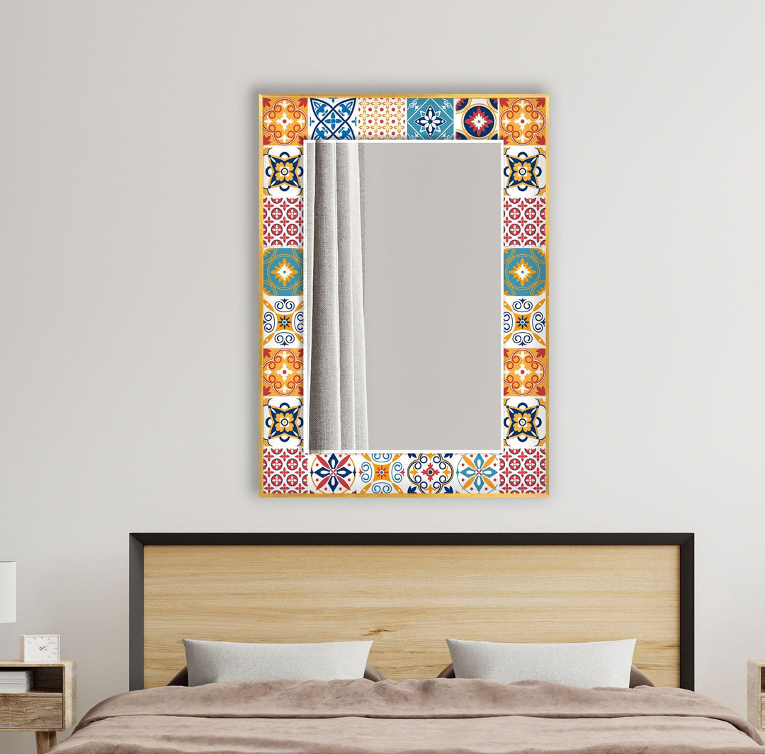 Red & Orange Wall Mirror huge wall mirror
