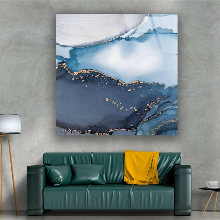 Blue abstract Glass Photos & Cool Art Prints