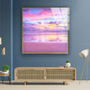 Pink Sky Tempered Glass Wall Art