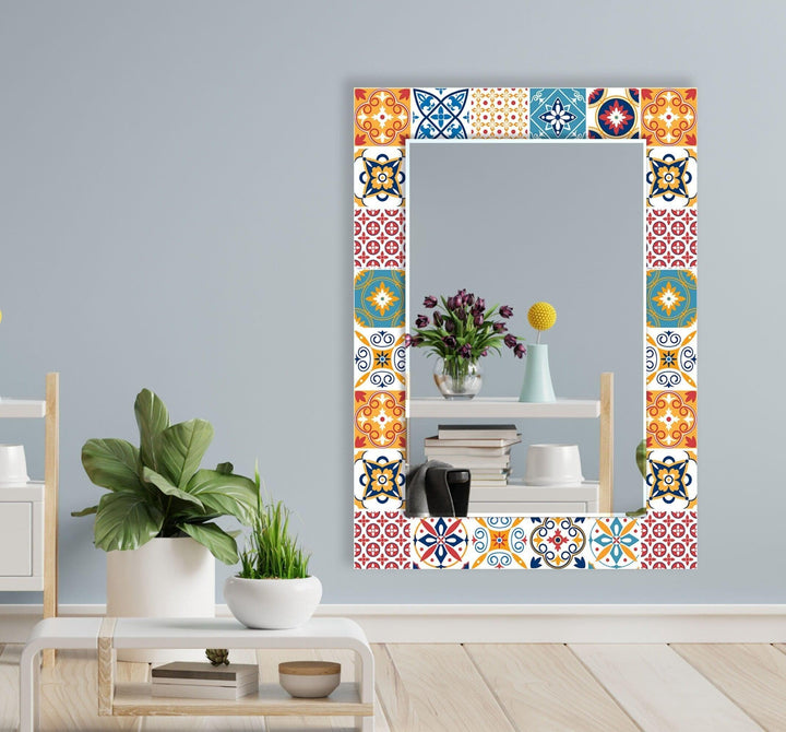 Red & Orange Wall Mirror unique mirrors
