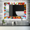 Stained Tempered Glass Wall Mirror