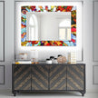 Stained Tempered Glass Wall Mirror