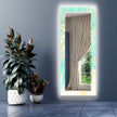 Abstract Tempered Glass Wall Mirror