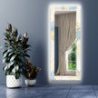 Abstract Tempered Glass Wall Mirror