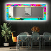 Abstract Tempered Glass Wall Mirror