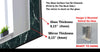 Abstract Tempered Glass Wall Mirror