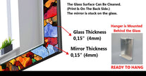 Stained Tempered Glass Wall Mirror