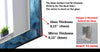 Abstract Tempered Glass Wall Mirror