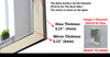 Abstract Tempered Glass Wall Mirror