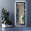 Abstract Tempered Glass Wall Mirror