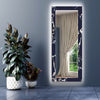 Abstract Tempered Glass Wall Mirror
