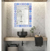 Mosaic Tempered Glass Wall Mirror