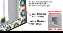 Mosaic Tempered Glass Wall Mirror