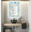 Mosaic Tempered Glass Wall Mirror