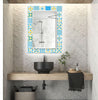 Mosaic Tempered Glass Wall Mirror