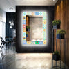 Mosaic Tempered Glass Wall Mirror