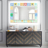 Mosaic Tempered Glass Wall Mirror