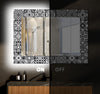 Mosaic Tempered Glass Wall Mirror