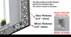 Mosaic Tempered Glass Wall Mirror