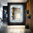 Mosaic Tempered Glass Wall Mirror