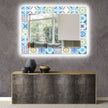 Mosaic Tempered Glass Wall Mirror
