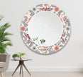 Mosaic Round Tempered Glass Wall Mirror
