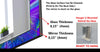 Abstract Tempered Glass Wall Mirror