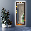 Abstract Tempered Glass Wall Mirror