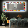 Stained Tempered Glass Wall Mirror