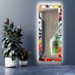 Stained Tempered Glass Wall Mirror