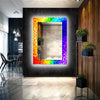 Stained Tempered Glass Wall Mirror