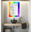 Stained Tempered Glass Wall Mirror