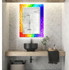 Stained Tempered Glass Wall Mirror