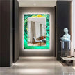 Stained Tempered Glass Wall Mirror
