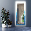 Abstract Tempered Glass Wall Mirror