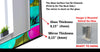 Abstract Tempered Glass Wall Mirror