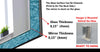 Abstract Tempered Glass Wall Mirror