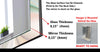 Abstract Tempered Glass Wall Mirror