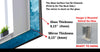 Abstract Tempered Glass Wall Mirror