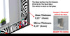 Abstract Tempered Glass Wall Mirror